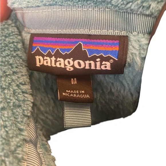 Patagonia Teal Fleece Jacket Medium - Picture 2 of 13